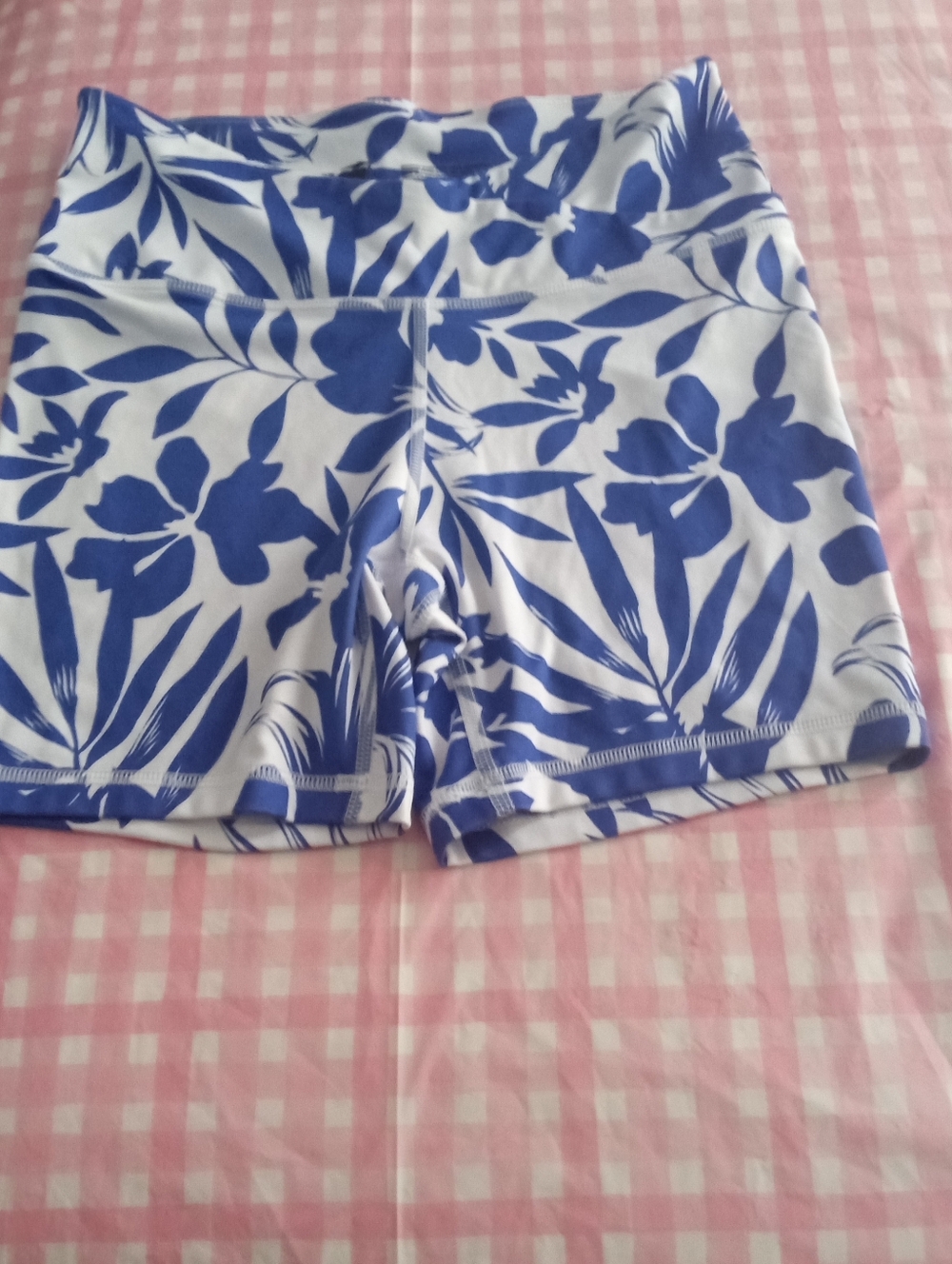 Avia Blue Floral Women’s Active Shorts